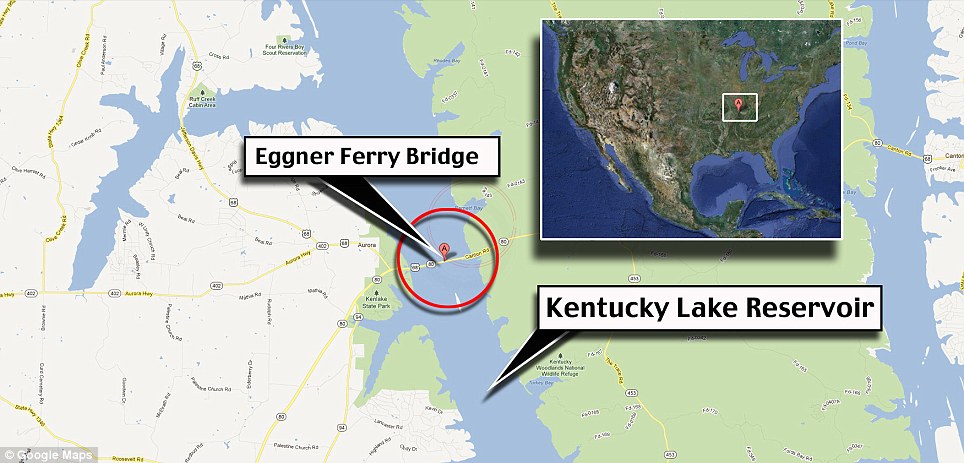 Eggner Ferry Bridge Collapse Locator